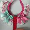 Babero para Mascotas Transfronterizo Babero para Gato Rosa Pastel Flor de Cerezo Delantal Corbata de Moño Accesorios para Perros Bufanda Venta al por Mayor