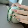 Acessórios de Nail Art no Estilo da Corte Imperial, Proteção de Unhas de Zhen Huan, Nail Art Buccellati, Unhas Vestíveis de Zircônia, Diamantes para Unhas