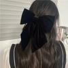 Internet Vermelho Preto Veludo Grande Laço Grampo de Cabelo Feminino Laço Franjas Grampo de Cabelo Acessórios para Cabelo Grampo Lateral Grampo Superior da Moda