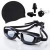 Set de Gafas de Natación Gafas de Natación para Adultos Impermeables y Antivaho Gafas de Natación de Alta Definición Equipo de Natación Gorro de Natación de Silicona Se Puede Enviar en Nombre de
