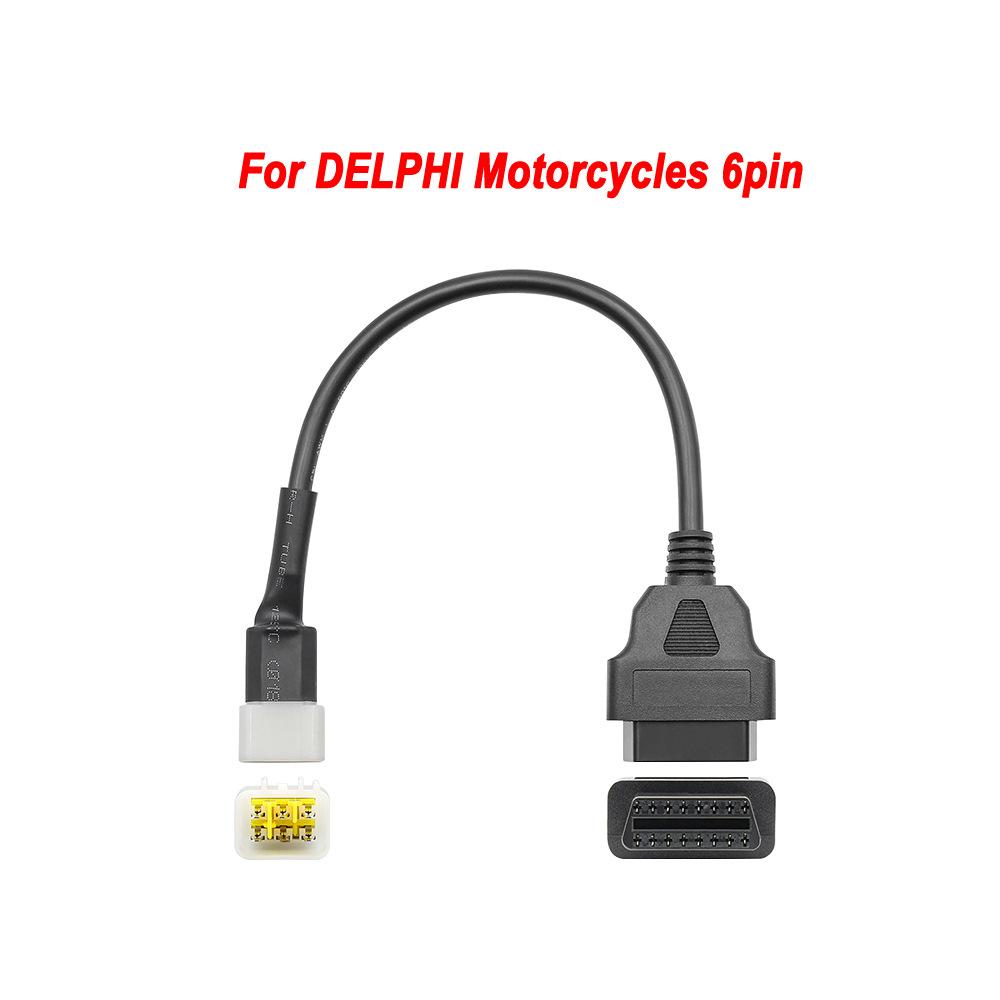 XTY19836  摩托车连接线 Del-phi 6pin