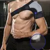 Almofadas de Ombro Transfronteiriças Mais Vendidas para Homens Esportistas, Tipo Protetor, Ombros Esquerdo e Direito Pressurizados, Processamento Ajustável, Distensão de Tendão, Tiras Fixas para Levantamento de Peso
