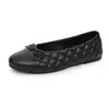 Zapatos Planos de Mujer Versátiles de Gama Alta con Lazo 2026 Otoño/Invierno Nuevos de Boca Baja Slip-on Zapatos Planos de Ballet Wanwan