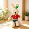 Venta al por mayor genuino Conejo de Azúcar Sucre Rabbit peluche muñeco de consuelo venta directa BJD botón suéter navideño rojo y verde lindo