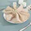 20*20 cáñamo sintético Servilleta Western servilleta paño para la boca flor plegable paño para limpiar tazas mantel de hotel Cuadrado Nórdico Americano
