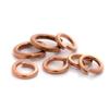 GB93 Arandela de resorte de cobre rojo, junta redonda de bronce, tornillo, arandela de metal, mesón M2M2.5M3-M20