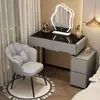 Nuevo tocador retráctil moderno minimalista estilo crema, un artículo imprescindible de alta calidad para dormitorios pequeños y estrechos