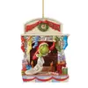 Decoração de Natal Transfronteiriça Acrílico Dourado Vermelho Sino de Natal Grande Pó Dourado Relógio Dragão Pendurar na Janela Parede Porta