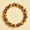 Pulsera Ojo de Tigre Azul Pavo Real Ojo de Tigre Azul Deslumbrante Ópalo de Madera Azul Cielo Pulsera Ojo de Tigre Ojo de Gato Pulsera Azul de Ojo de Tigre