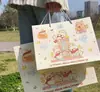 Lindo Bolso de Mano de Tamaño Pequeño Bolsa de Regalo Bolsa de Papel Grande Exquisita Estilo Ins Temporada de Graduación Embalaje para Regalo de Cumpleaños Compañero