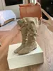 Botas retro de media caña con punta fina, aumento interno de altura de 4 cm, nuevo estilo coreano otoño/invierno 2026, botas de montar vaqueras occidentales apiladas para mujer