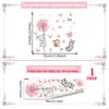 Variedad de Pegatinas para Ventanas de Animales Lindos de Dibujos Animados para Puertas de Cristal y Ventanas, Pegatinas de Cristal de Adhesión Estática con Visibilidad de Doble Cara