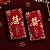 Sobres Rojos de Boda Estilo Nuevo, Bolsas de Sobres Rojos de Boda de Alta Gama con Palabras Felices, Universales para Bodas, Paquetes Rojos Estilo Chino con Palabras Felices, Venta al por Mayor de Fábrica