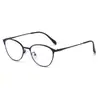 Gafas Fotocromáticas de Moda Ojo de Gato Montura Pequeña Redonda Anti Luz Azul Lentes Planas Montura para Rostro Pequeño Gafas de Alta Gama Gafas para Miopía