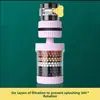 Filtro de Torneira Universal Seis Camadas Removível e Lavável para Torneira de Água da Torneira da Cozinha Doméstica Extensão à Prova de Salpicos Bico Rotativo