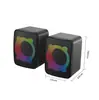 Altavoz Luminoso RGB para Computadora Transfronterizo 2059 Multimedia de Escritorio para Gaming Cableado USB Audio Altavoz para Gaming de Computadora