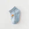 21 Calcetines Finos de Malla para Barco de Bebé Calcetines para Bebés Dibujos Animados Antideslizantes con Puntos de Pegamento Calcetines de Piso para Aprendizaje Temprano Transpirables para Bebés y Niños Pequeños