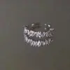Anillo Minimalista de Moda con Circonita para Mujer, Abierto, Diseño de Nicho de Lujo Ligero