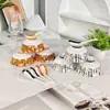Serie de Báculos de Lujo Ligero Estilo Europeo Transfronterizo Juego de Café Plato para Comida Occidental Tazón Cuchara Porcelana Fina Platos para Bocadillos de Té de la Tarde Plato de Cuerda