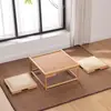 Mesa Quadrada Pequena de Tatami, Mesinha de Centro Pequena Estilo Japonês, Mesa para Varanda de Casa e Janela Saliente, Mesa Baixa Estilo Zen, Mesa Quadrada para Chá, Mesa Kang