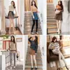 Artefato de perna leve calça legging feminina roupa externa feminina outono e inverno calça acolchoada de veludo cor da pele meia-calça fina estudantes jk