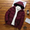 Abrigo de Algodón Grueso con Capucha y Forro de Polar para Hombre en Invierno, Chaqueta Versátil Cálida y Casual para Protección contra el Frío al Aire Libre