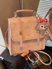 Estilo Casual Transfronteiriço Grande Capacidade Primavera 2026 Nova Moda Versátil Bolsa de Ombro Único Transversal Bolsa Quadrada Pequena Mochila