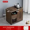 Mesa de Chá Móvel, Pequena Mesa de Chá, Armário de Chá Chinês Doméstico, Carrinho de Chá com Rodas, Mesa de Centro, Conjunto de Chá Kung Fu, Chaleira Elétrica Tudo em Um