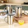 Taza de Agua Doble Pared Aislada de Acero Inoxidable 304 para Niños Estudiantes con Tapa Taza de Agua para Jardín de Infantes Taza Ligera para Alimentos Café