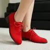 Zapatos Planos Retro Estilo Británico para Mujer Ante Punta Redonda Tacón Grueso Tacón Bajo Cordones Delanteros Brogue Casual Zapatos Planos de Boca Baja para Mujer