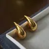 Pendientes de Gota de Moda Estilo Ins Transfronterizo Europeo y Americano para Mujer Completamente de Plata de Ley 925 Grueso Chapado en Oro Joyería de Alta Gama Venta al por Mayor