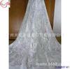 Vestido de novia de cola vestido de noche tela brillante con purpurina malla transparente encaje patrón fijo por favor consulte al vendedor