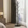 Perchero de mármol, perchero de lujo ligero para dormitorio, perchero vertical de pie, colgador de bolsos, estante simple para el hogar