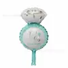 Globo Anillo de Diamante Anillo Ido Modelo Nuevo Globo Anillo de Diamante Globo Anillo de Diamante Hueco Anillo Doble Globo de Propuesta Día de Qixi San Valentín