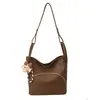 Bolsa de Mão Casual Elegante de Alta Qualidade, Modelo Saco para Mulheres, Nova Moda Inverno 2025, Versátil para Ombro e Transversal, Bolsa Mãe e Filha
