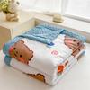 Verano Clase A Dibujos Animados Hilo Arrugado Colcha de Verano Colcha Fresca de Verano Estudiante Soltero Dormitorio Lavable a Máquina Colcha para Aire Acondicionado Colcha Fina