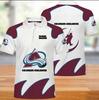 Transfronterizo 2024 explosiones AliExpress wish Amazon nuevo impresión digital 3D NHL playera tipo polo corta comercio exterior