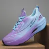 Zapatillas Deportivas para Correr y Carreras al Aire Libre Ligeras Casuales Transpirables Resistentes al Desgaste Versátiles Unisex Verano Placa de Carbono Palomitas Zapatillas Deportivas para Correr