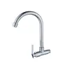 Grifo de Cocina Acero Inoxidable 304 Giratorio Monomando Frío Fregadero Lavabo para Verduras Tipo Pared Lavadero Grifo para Lavabo