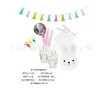 Juego de vajilla desechable de Pascua, plato de papel, vaso de papel, toalla de papel, cuerda, bandera, fiesta de cumpleaños infantil