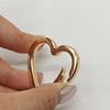 Anillo de Resorte Grande en Forma de Corazón de 42 mm, Accesorios para Bolsos Anillo de Llavero con Cierre de Resorte en Forma de Corazón, Anillo de Resorte Abierto en Forma de Corazón de Aleación