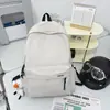 Mochila de viagem simples de grande capacidade para homens, mochila casual estilo japonês para mulheres, estudantes do ensino fundamental, ensino médio e universitários