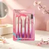 Set de 5 brochas de color degradado transfronterizo brocha para sombra de ojos brocha para labios brocha para polvo de rubor venta directa del fabricante herramientas de belleza al por mayor
