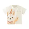 Sudadera de Algodón de Verano Camiseta de Manga Corta para Niños, Camiseta Casual de Verano, Camiseta 100% Algodón para Niñas, Camiseta de Manga Corta, 100% Algodón Clase A