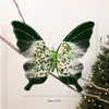 Nuevas decoraciones navideñas de mariposas de peluche simuladas 2026, adornos para árbol de Navidad y mariposas decorativas para crear un ambiente festivo