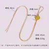 Hoja Pequeña Hilo Dorado Tejido a Mano Colgante de Hoja Tirable Accesorios de Cuerda para Colgar Piezas de Joyería DIY Venta al por Mayor