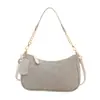 Bolsa de ombro casual estilo coreano 2026, bolsa transversal grande para o dia a dia, bolsa de mão com corrente fosca, bolsa de axila