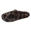Diadema Estampado Leopardo Retro Medias Zapatillas de Casa Peludas Mujer 2026 Felpa Adicional Cálidas Suela Suave Sin Tacón Persona Perezosa Suela Plana Zapatillas de Algodón
