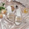 Pantuflas Bordadas Nuevas de Boda para Dama de Honor para Mujer Novia Recién Casada Seda y Satén Pantuflas Rojas Zapatos a Juego para Vestido de Novia para Mujer