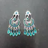 Joias criativas de personalidade retrô estilo chinês brincos de franja com lua cheia de diamantes brincos da moda brincos atacado